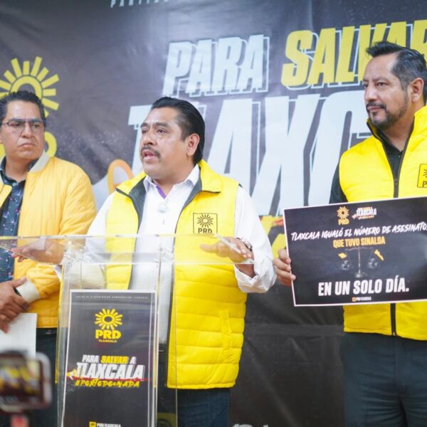 “TLAXCALA NO ES SEGURO”: PRD EXIGE SALIDA DE PEREA MARRUFO POR CRISIS DE VIOLENCIA